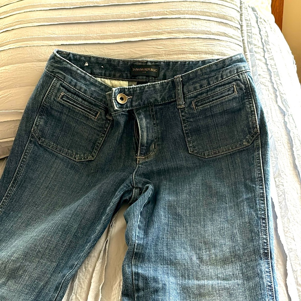 BANANA REPUBLIC sailor cut flat front